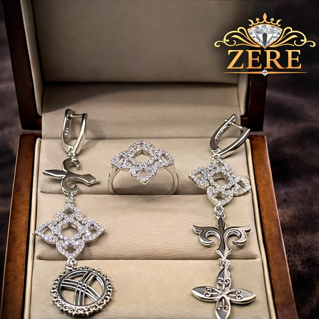 Комплект Zere ZR100418 серебро 13.6гр 19р купить,62800