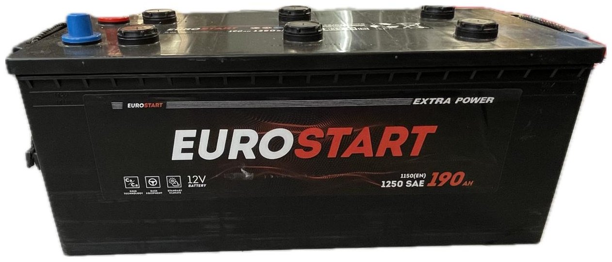 Аккумулятор Eurostart 6CT-190A3 ( 6CT-190VL) ExtraPower 190Ah 12V 1250A 190 Ач прямая