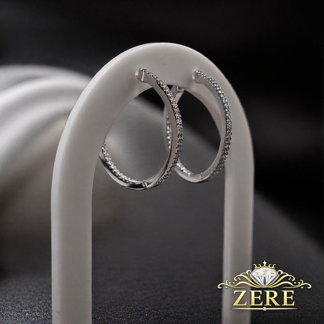 Серьги-кольца Zere ZR100401 серебро 4.7гр купить,11500