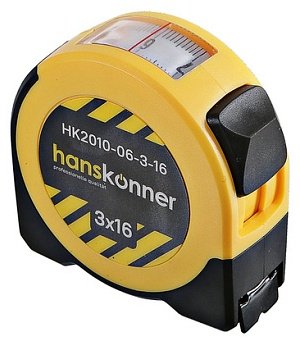 Hanskonner рулетка строительная HK2010-06-3-16, 3 х 16 купить,NaN
