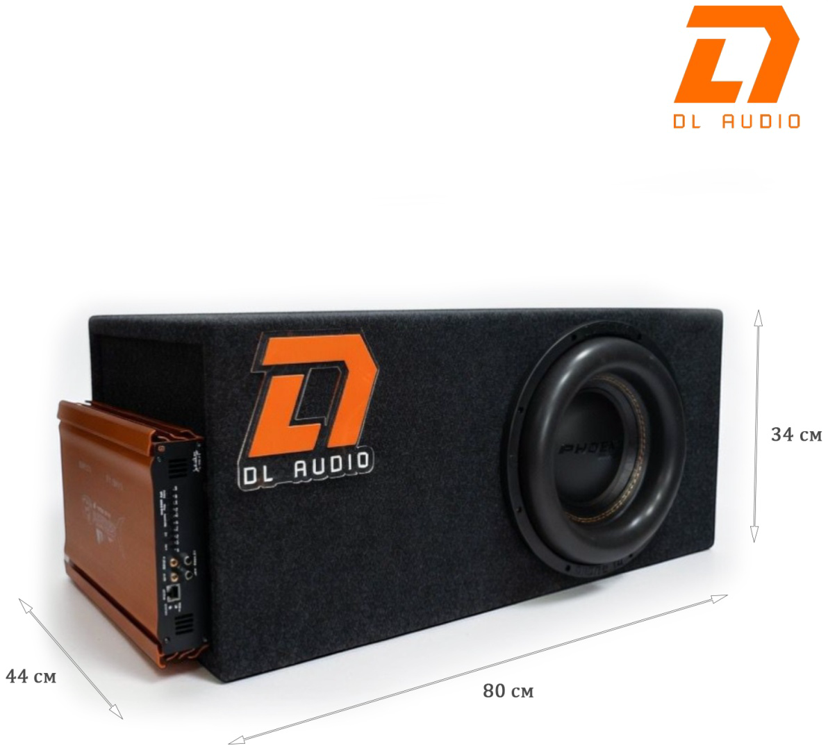 Сабвуфер DL Audio Phoenix Black Bass 12 с усилителем Barracuda 1.1400