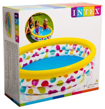Бассейн надувной Intex 58439 NP, 147x147x33 см купить,NaN