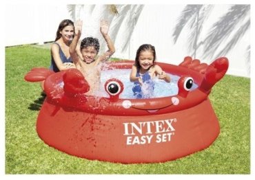 Бассейн надувной Intex Crab Easy Set 26100 NP 