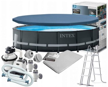 Бассейн каркасный Intex Ultra XTR 26326, 488x488x122 см - ForteMarket Бассейн каркасный Intex Ultra XTR 26326, 488x488x122 см купить,0