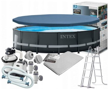 Бассейн каркасный Intex Ultra XTR 26326, 488x488x122 см купить,NaN