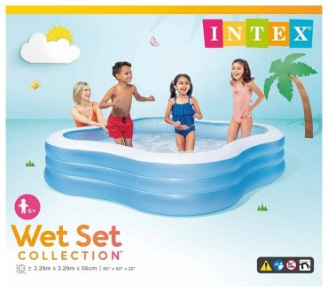 Бассейн надувной Intex 57495, 229x229x56 см купить,NaN