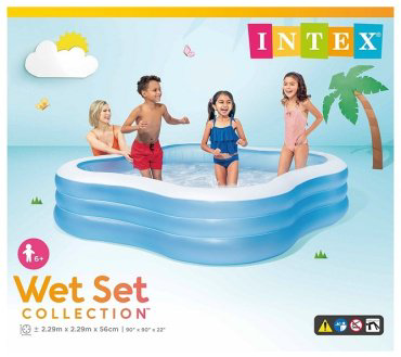 Бассейн надувной Intex 57495, 229x229x56 см купить,NaN