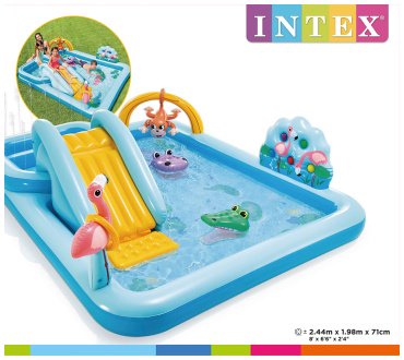 Бассейн надувной Intex 57161 NP, 244x198x25 см - ForteMarket Бассейн надувной Intex 57161 NP, 244x198x25 см купить,0