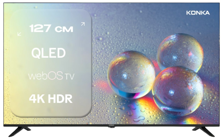 Телевизор Konka 50" KT50-Q682WB QLED 4K UHD Black купить,NaN