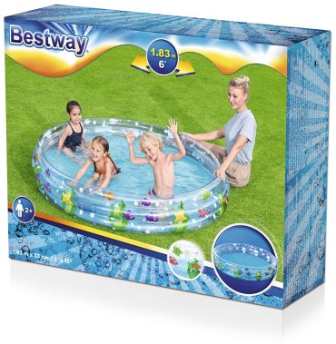 Бассейн надувной Bestway 51005, 183x33 см купить,0