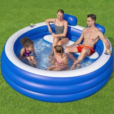 Бассейн надувной Bestway 54422, 232x219x79 см - ForteMarket Бассейн надувной Bestway 54422, 232x219x79 см купить,0