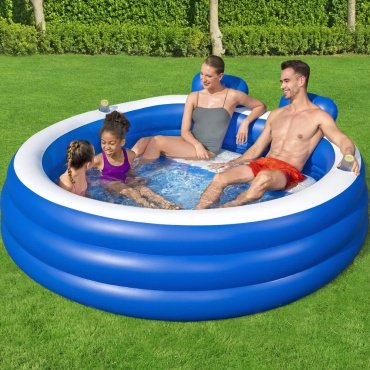 Бассейн надувной Bestway 54422, 232x219x79 см - ForteMarket Бассейн надувной Bestway 54422, 232x219x79 см купить,0