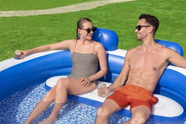 Бассейн надувной Bestway 54422, 232x219x79 см - ForteMarket Бассейн надувной Bestway 54422, 232x219x79 см купить,0