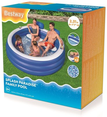Бассейн надувной Bestway 54422, 232x219x79 см - ForteMarket Бассейн надувной Bestway 54422, 232x219x79 см купить,0