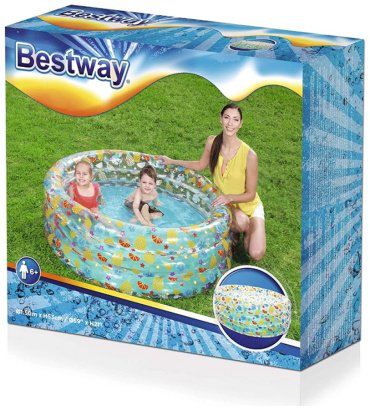 Бассейн надувной Bestway Tropical 51045, 150x53 см купить,NaN