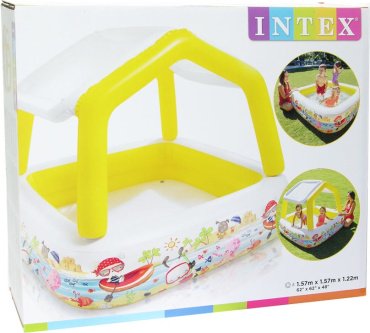 Бассейн надувной Intex 57470, 157x157x22 см купить,NaN