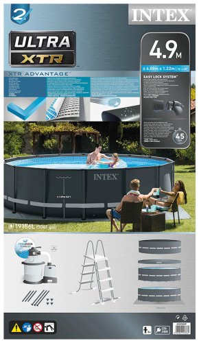 Бассейн каркасный Intex 26326 NP, 488x488x122 см