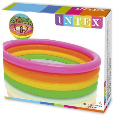 Бассейн надувной Intex Sunset Glow 56441 NP, 168x168x46 см купить,8490