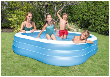 Бассейн надувной Intex 57495 NP, 229x229x56 см купить,NaN