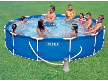 Бассейн каркасный Intex 28212 NP, 366x366x76 см купить,0