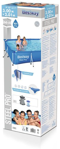 Бассейн каркасный Bestway 56411, 300x201x66 см - ForteMarket Бассейн каркасный Bestway 56411, 300x201x66 см купить,58558