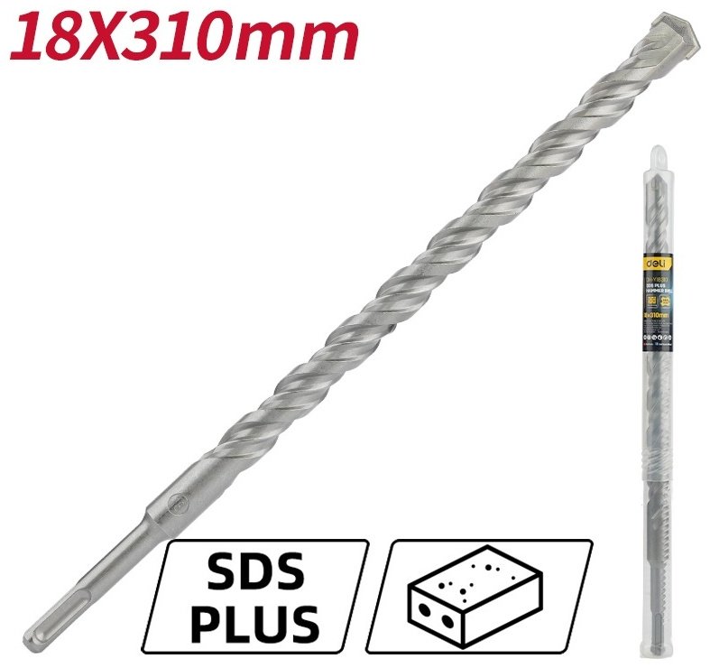 DELI бур EDH-Y18310 (SDS-plus, 18х310х360 мм) 1 шт