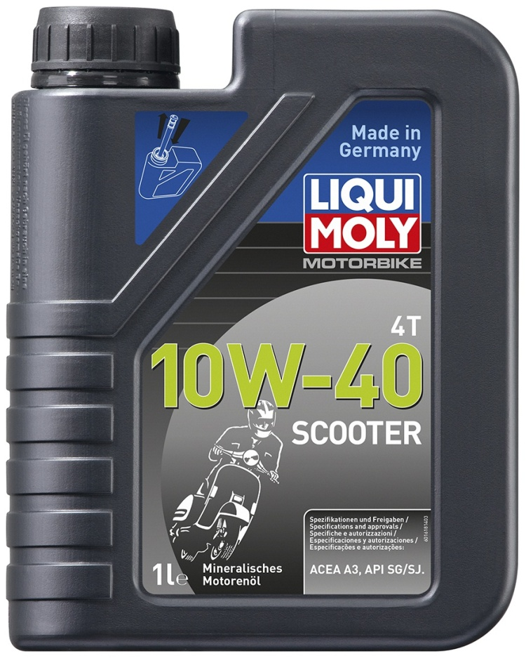 Моторное масло Минеральное LIQUI MOLY SCOOTER 4T 10W-40 1 л купить,NaN