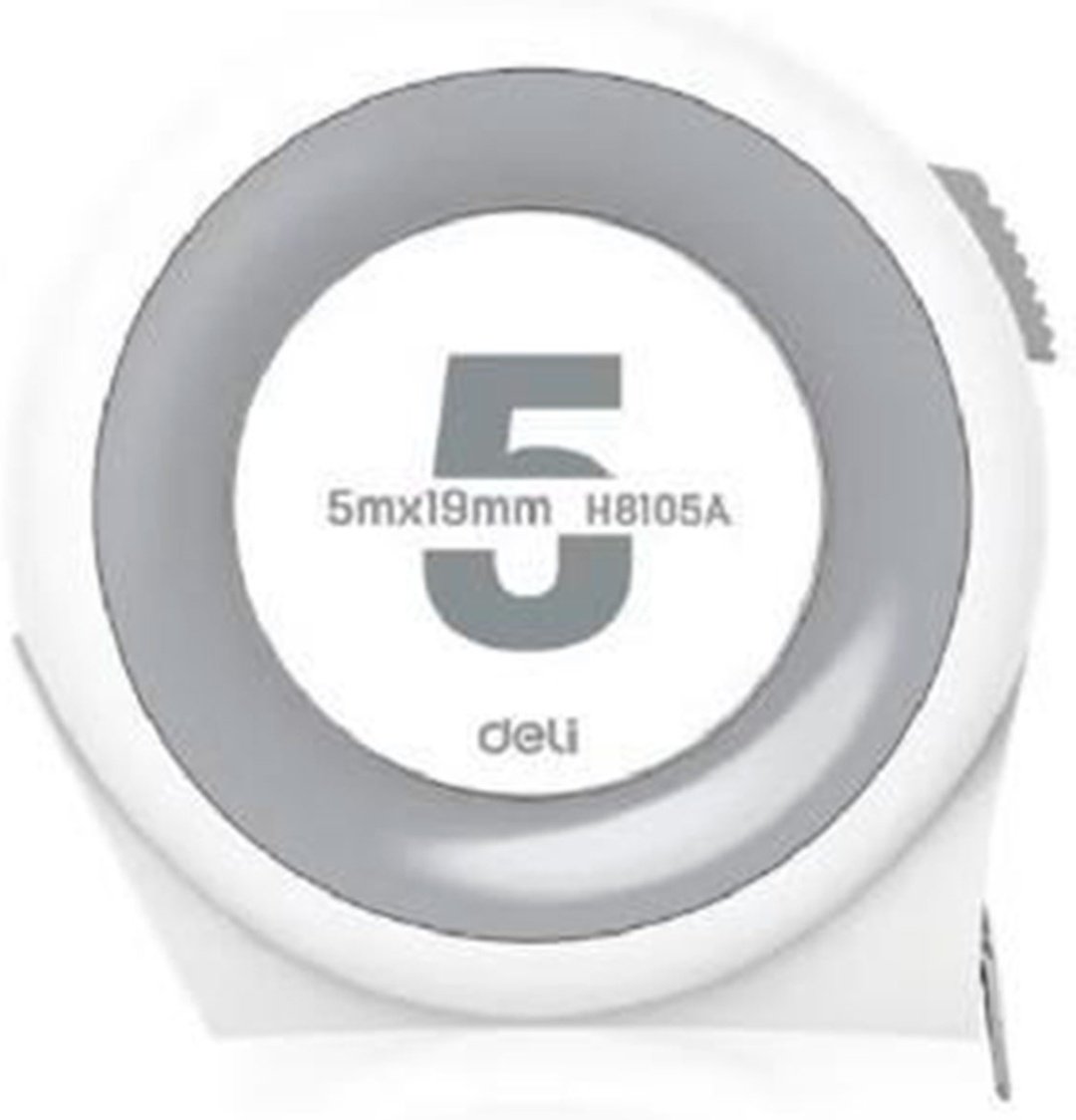 DELI рулетка бытовая, строительная H8105A, 5 м х 19 мм