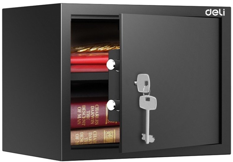 Сейф DELI ET563 ключевой замок (380х300х300 мм) купить,NaN