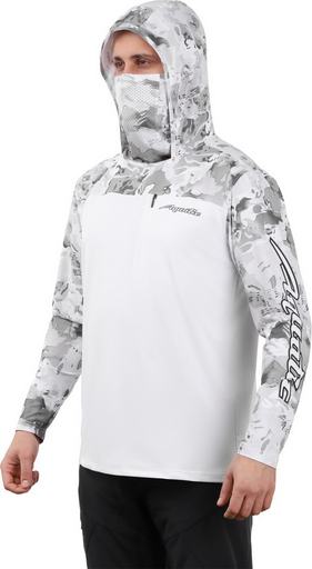 Лонгслив Аquatic Дж-08 white camo бело-серый M