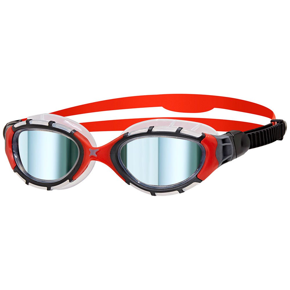 Очки для плавания Zoggs Predator Flex Titanium черно-красные