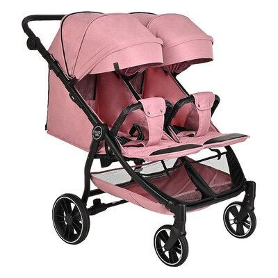 Коляска для двойни Pituso Duocity Dusty Rose