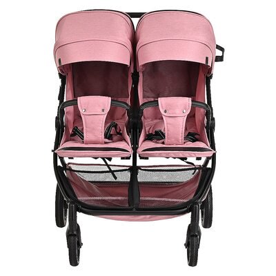 Коляска для двойни Pituso Duocity Dusty Rose купить,0