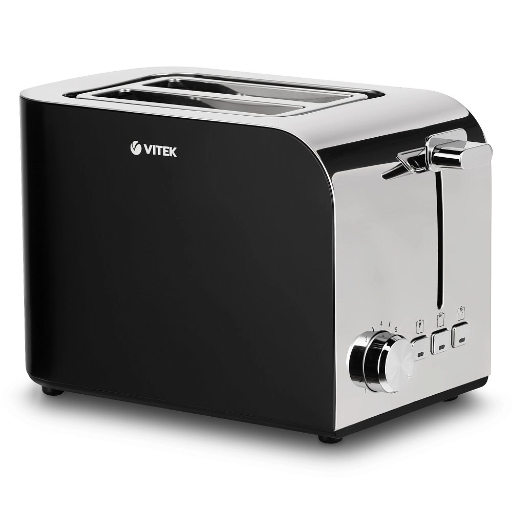 Тостер Vitek VT-1583 черно-серебристый