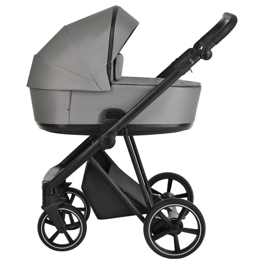 Коляска 2 в 1 Roan Sol Cloud Grey/Black купить,NaN