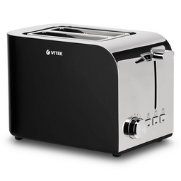 Тостер Vitek VT-1583 черно-серебристый