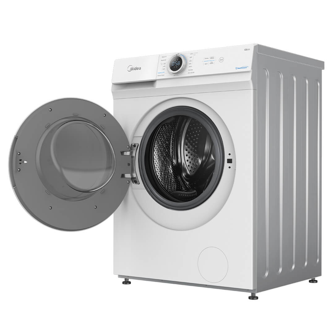 Стиральная машина Midea MF100W80B/W-C белая купить,NaN