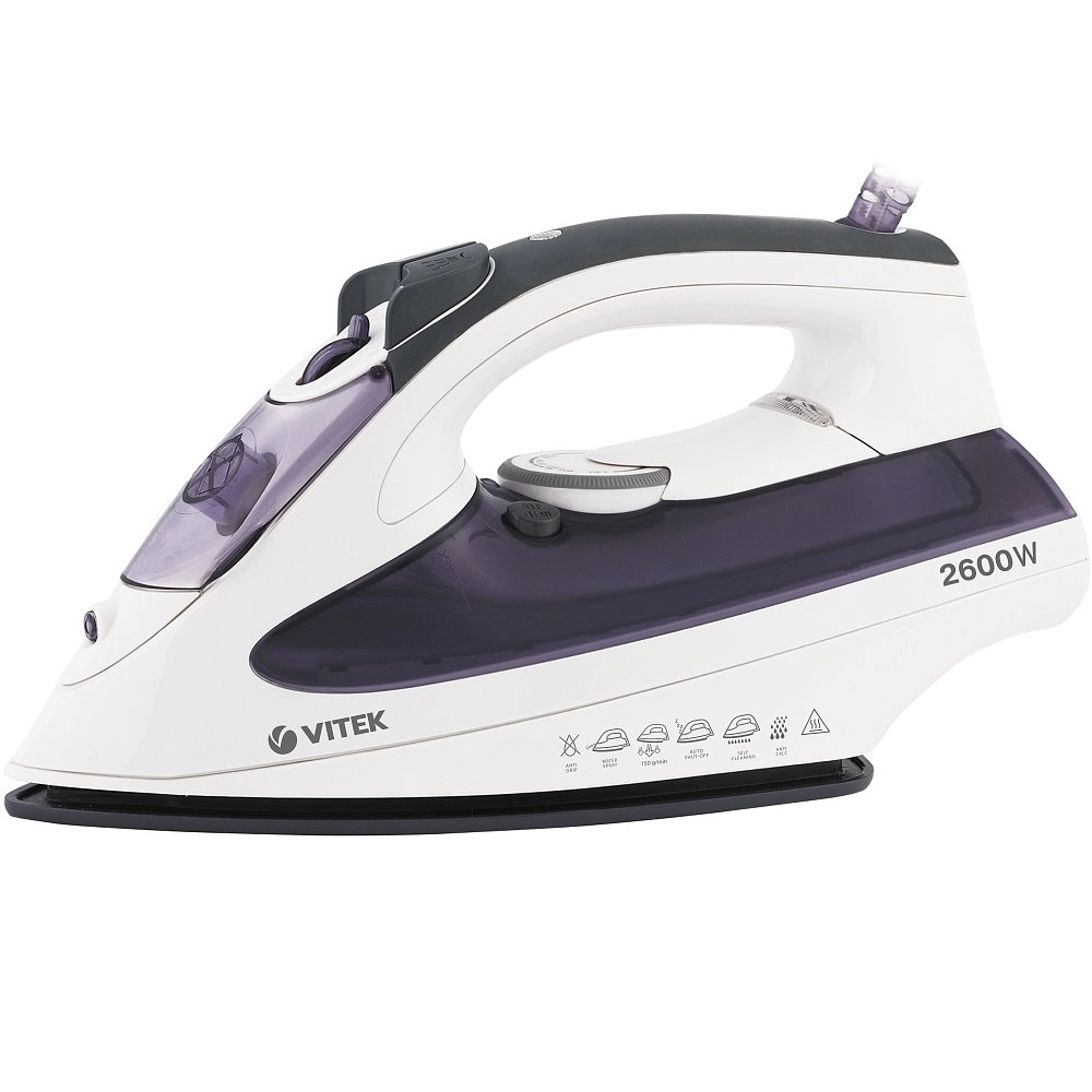 Утюг Vitek VT-8356 бело-фиолетовый 