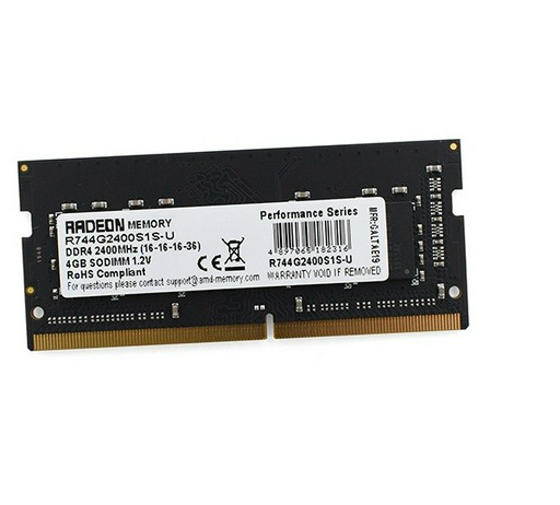 Оперативная память AMD Radeon R7 Performance R744G2400S1S-U 4GB BOX