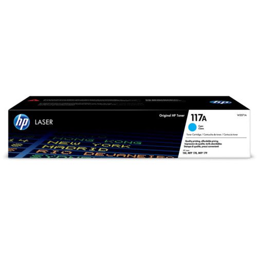 Картридж HP W2071A 117A голубой