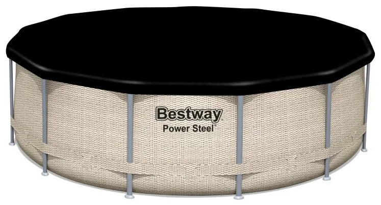 Бассейн каркасный Bestway Power steel 396 см бежевый