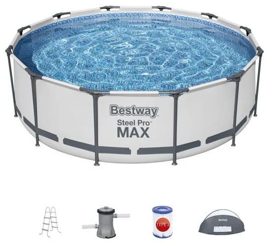 Бассейн каркасный Bestway Steel Pro Max 5619N 366 см белый купить,0