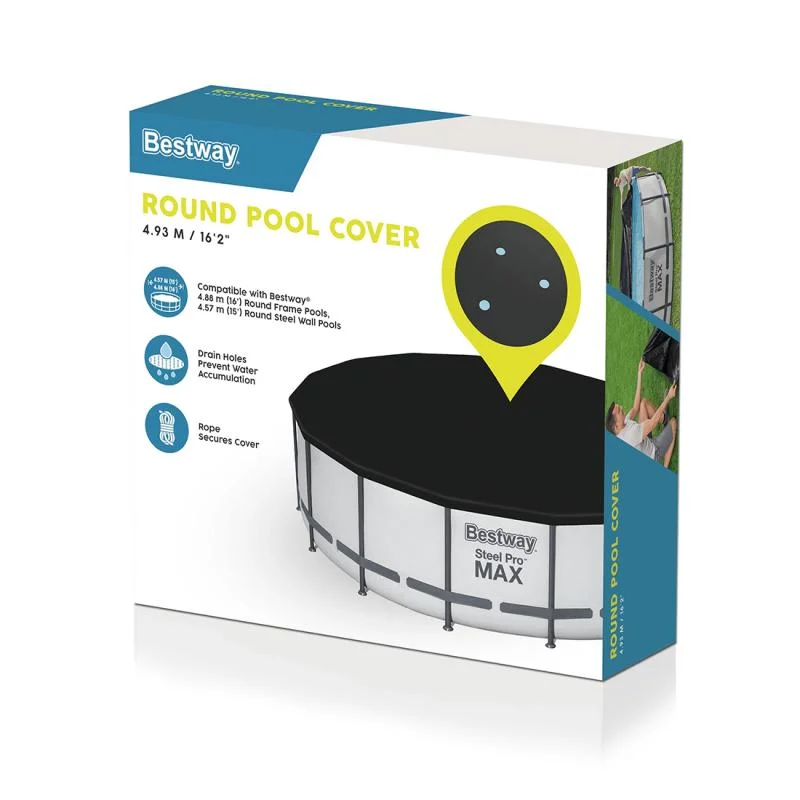 Тент для бассейна Bestway 58249 черный купить,NaN