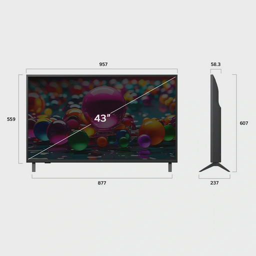 Телевизор 50" (127 см) LG 50UA75009LA LED UHD Black