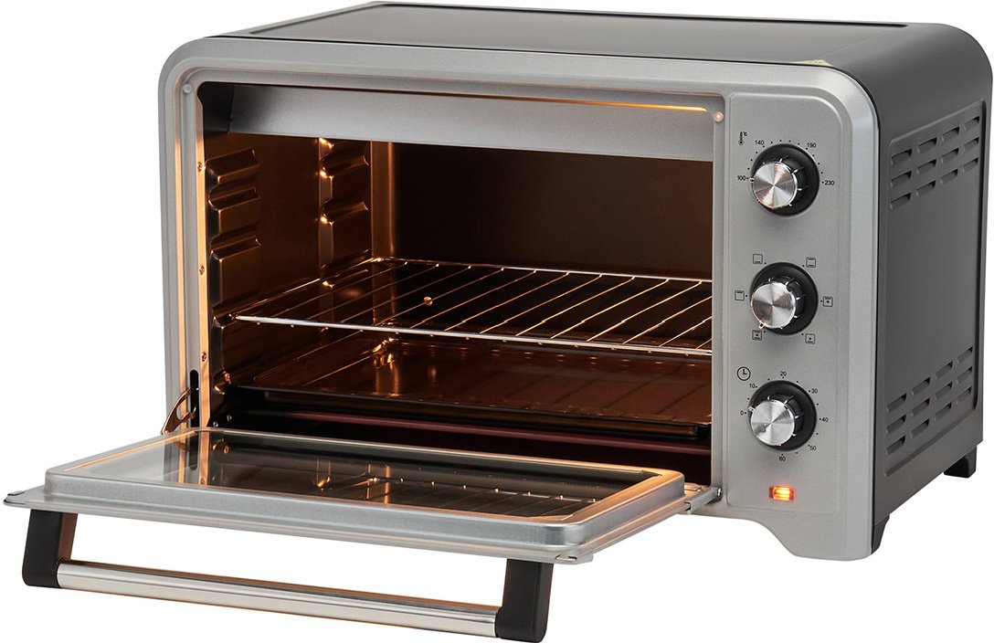 Мини-печь Harper HMO-38C01 серебристая купить,NaN