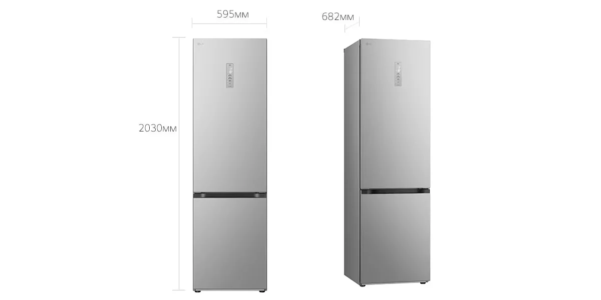 Холодильник LG GC-B509FNPW Silver купить,NaN