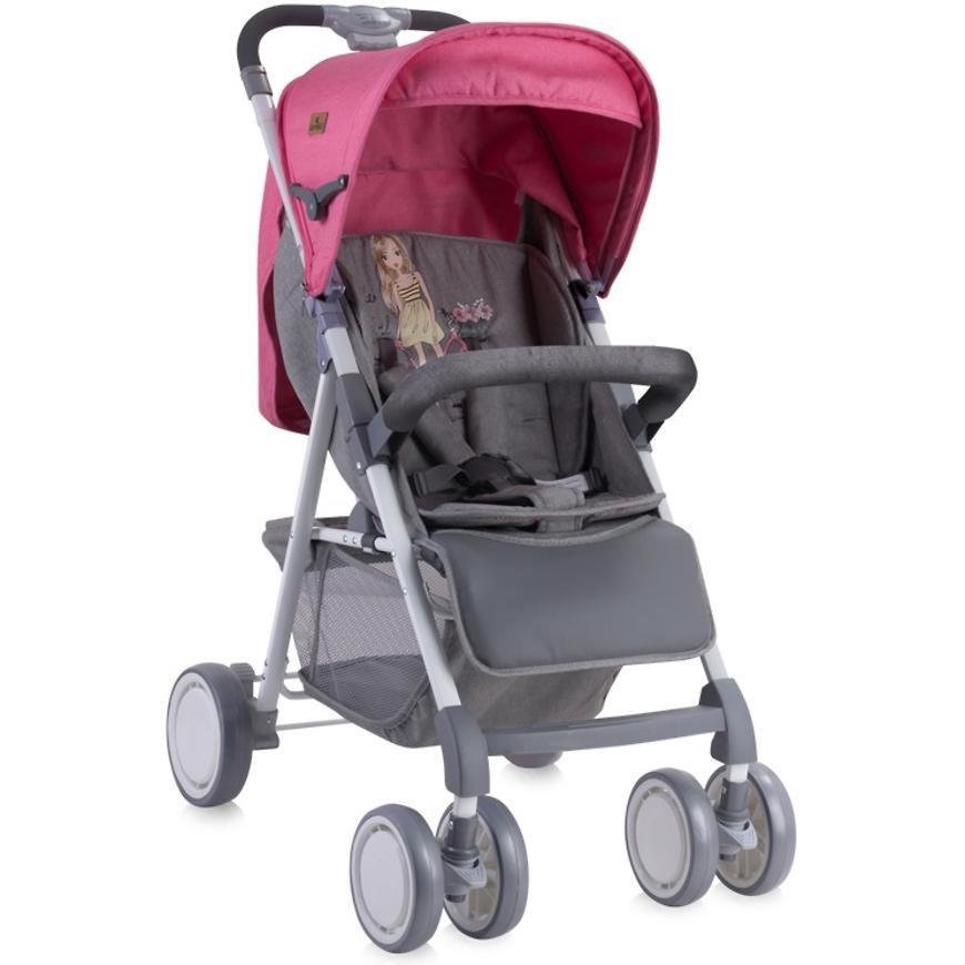 Коляска Bertoni Lorelli Aero Girl 1740 розовая купить,NaN