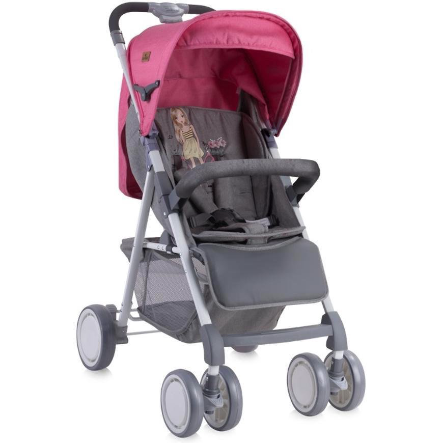 Коляска Bertoni Lorelli Aero Girl 1740 розовая купить,NaN