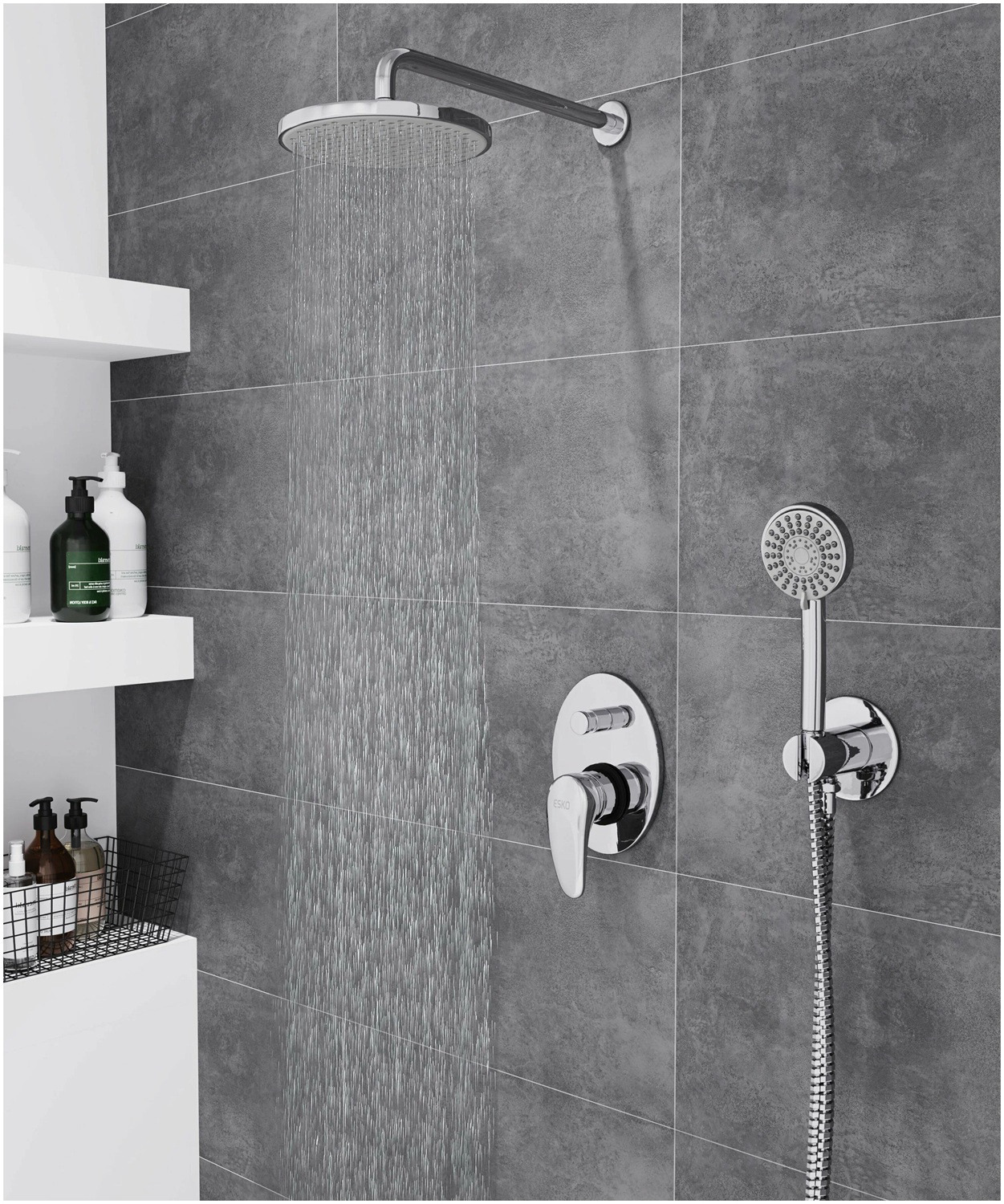 Душевая система Esko Squared Chrome 6in1 SQ купить,204137