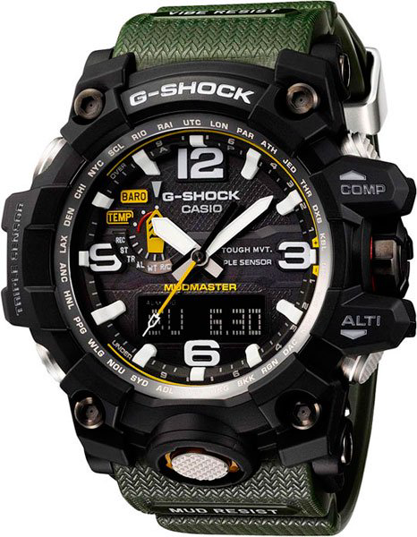 Часы Casio GWG-1000-1A3 хаки купить,NaN